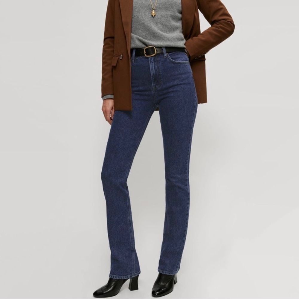 NWT Reformation Donna Bootcut w Amani Wash Jean 32" Inseam * 12" Rise Jeans 28